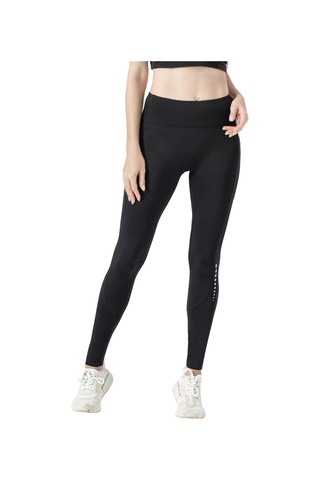 Leezsing Tomshoo Yüksek Bel Kontrollü Yüksek Esneklikli Yoga Taytları, Gece Görünürlüğü İçin Yansıtıcı Noktalar, Cep Tasarımı, Siyah Us:s SiYAH