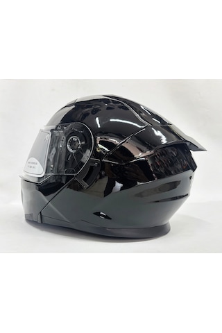 Nero Tk912 İç Güneş Vizörlü Çene Açılır Kask Siyah