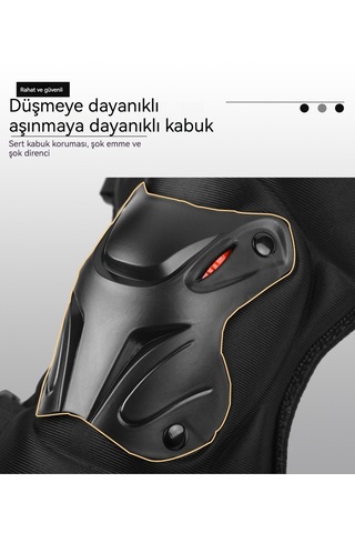 Her Mevsim İçin Motosiklet Sürüş Dizlikleri-siyah Tek Beden Herke