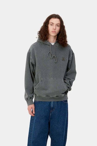 Carhartt Wıp Hooded Vista Sweat - Gri Oversized Fit Pamuklu Kapüşonlu Üst