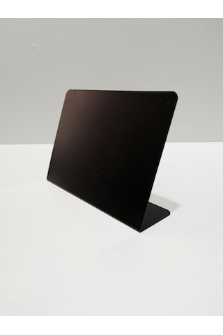 10 Ad Silinebilir Karatahta Siyah Etiket Stand İsimlik 14x10 Cm