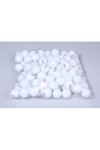 100 Adet Masa Tenisi Topu Pinpon Topu Orta Kalite Beyaz - Çok Renkli