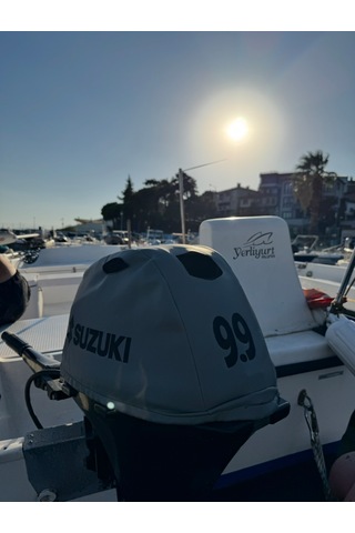 Tekne Motor Kılıfı Dıştan Takma Marin Deri Suzuki 9.9 Hp