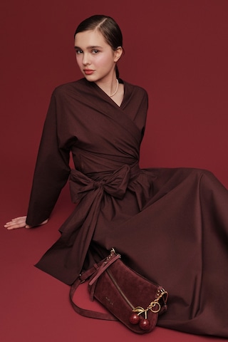 Manuka Kimono Tarz Premıum Gömlek Bordo Bordo