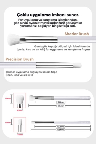 İkili Far Karıştırma Fırça Seti Mood Up Brush Kit