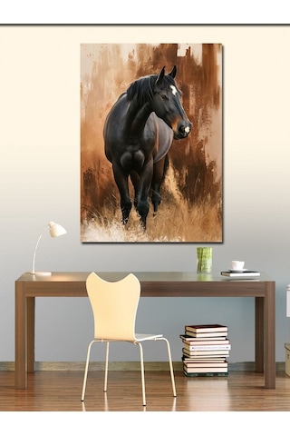 Kanvas Tablo Sevimli Kız Çocuğu Ve Baykuşu 70cmx100cm
