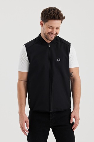 Alexandergardi Alexandergardı Dar Kesim İçi Polar Su İtici Softshell Kumaş Yelek Unı-ylk03 001