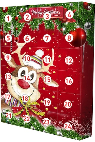 Çocuklar İçin 24 Parça Reçine Anahtarlık Dekorlu Noel Advent Takvimi