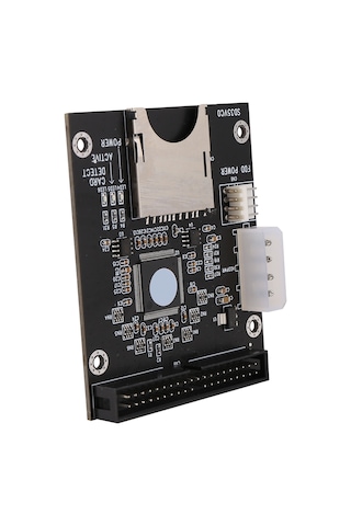 Xurunkeji Sd To 3.5 İnç Ide 40 Pin Dönüştürücü Kart Ide Sd Kart Adaptörü Ssd Gömülü Depolama Adaptörü Kartı Ide Genişletme Kartı