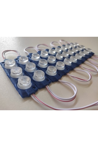 Replax Carub Camlı Parmak Led Lamba Mavi 12 Volt Su Geçirmez 10'lu 3m