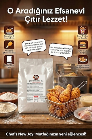Çıtır Tavuk Harcı 3000 Gr Pane Harcı
