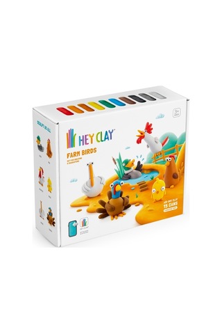 Hey Clay Hava İle Kuruyan Kil 15'li Kutu - Çiftlik Kuşları