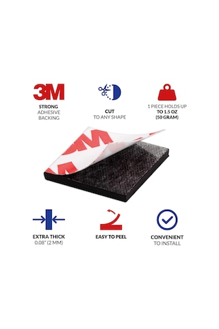 3m Yapışkanlı Etiket Magnet Tabaka Mıknatıs 30 Parça - 3x3 Cm Magnet