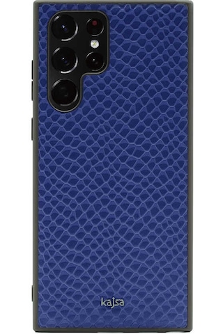 Kajsa Galaxy S22 Ultra Kılıf Kajsa Pearl Pattern Hakiki Deri Kapak ZORE-220064