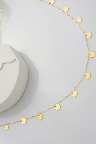 14 Ayar Altın Halhal Pullu Sallantılı Halhal - Mmhlhl-55002 Sarı Altın