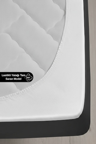 Micro Fitted Su Ve Sıvı Geçirmez Yatak Koruyucu Alez Çarşaf Full Kenar Lastikli Tek Çift Kişilik Beyaz