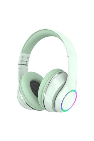 P101 Bluetooth Kulaklık 5.3 Wireless Headphone Şarjlı Rgb Led Işıklı Fm Radyo Sd Kart Type C Şarj