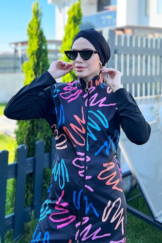 Tam Kapalı Mayo Remsa Mayo R4402 Neon Siyah