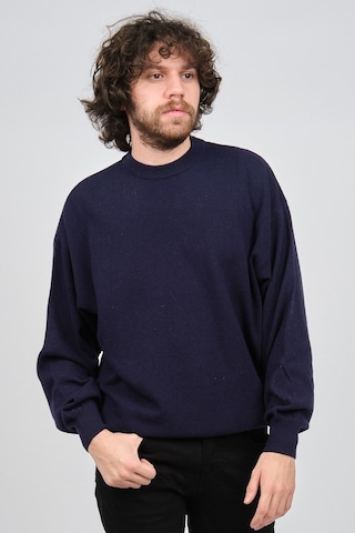 Ida Erkek Lambswool Bisiklet Yaka Kazak 0593154 Lacivert Lacivert