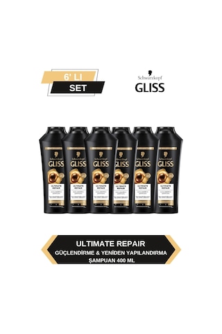 Gliss Ultimate Repair Güçlendirici Şampuan 6 x 400 ML
