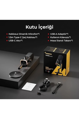 Maono Pd100w Kablosuz Usb Gamer Oyuncu Mikrofonu
