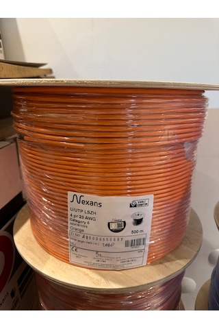 Nexans Cat 6 Halogen Free Utp 23awg Kablo 500 Metre Turuncu Nexans Cat 6 Halogen Free Utp 23awg Kablo 500 Metre Turuncu