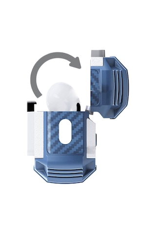 Mobilefix Air-pods 3. Nesil Airbag 35 Darbelere Karşı Dayanıklı Düğmeli Kılıf-kırmızı Kırmızı