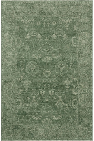 Eko Halı Shıraz Shr 02 Green Vintage Tarzlı Yumuşak Dokulu Modern Makine Halısı Yeşil
