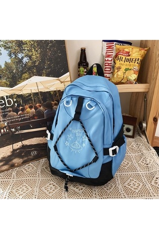 Gençler İçin Şık Ve Fonksiyonel Okul Çantası, Dayanıklı Sırt Çantası, Ergonomik Tasarım, Hafif Ve Spor Çanta MAvi