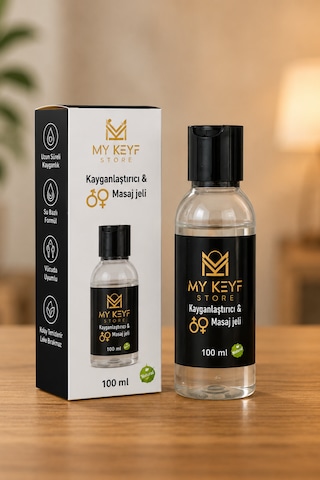 My Keyf Masaj Jeli & Kayganlaştırıcı 100 Ml Kokusuz Renksiz Su Bazlı