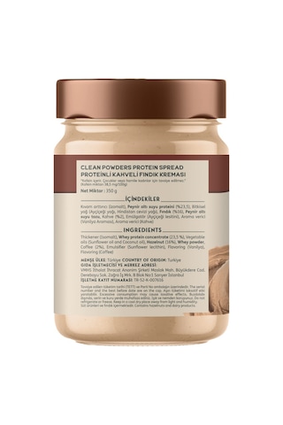 Clean Powders Protein Spread 350 Gr Kahve
