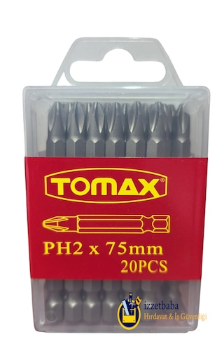 Tomax Ph2 X 75 Mm Bits Uç 20 Adet