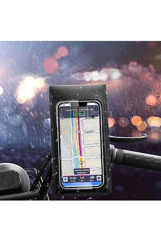 Motosiklet 360 Döndürülebilir Su Geçirmez Telefon Kılıfı Telefon Tutucu 4 -7.2 İnç