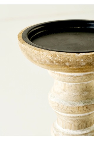 Bella Maison Dora Mango Ağacı Şamdan Naturel 12x12x38 Cm Naturel