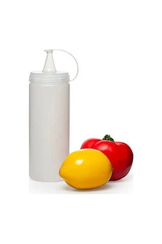 Şeffaf Sos Şişesi - 1000ml Dev Boy 1247956