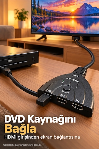 Tek Hdmı Switch 2.0 Ve 3d Format Destekli Najmaddin