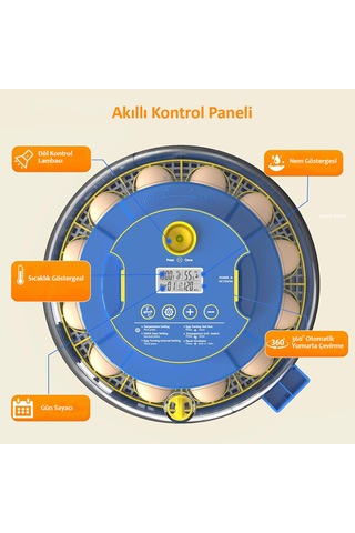 Altın Kuluçka-wonegg 18'li Tam Otomatik Kuluçka Makinesi