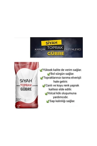 Organik Taban Gübresi Organomineral Gübre Siyah Toprak 20 KG