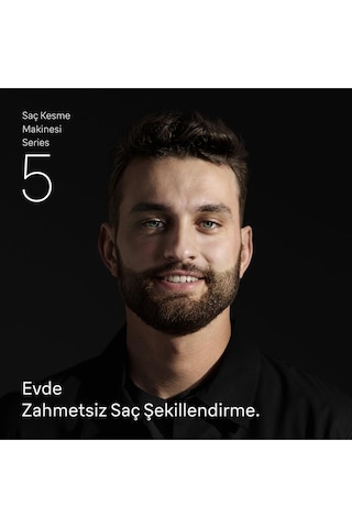 Braun Saç Kesme Makinesi Series 5, +3 Aksesuar, Ömür Boyu Keskin Bıçak, 17 Uzunluk Hc5530