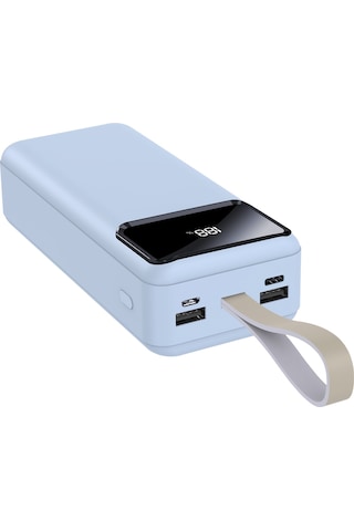 Ix-pb028 30.000 Mah Dijital Göstergeli Powerbank Taşınabilir Şarj Cihazı - Beyaz
