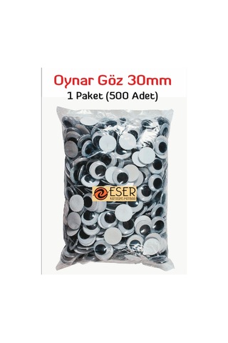 Oynar Göz Siyah 30mm 500 Adet