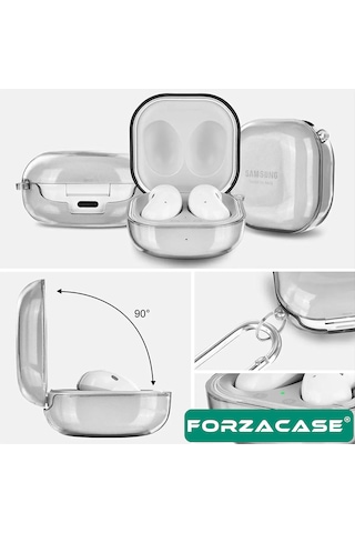 Samsung Uyumlu Buds 2 / Buds 2 Pro Şeffaf Askılıklı Kılıf - Fc927
