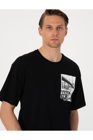 Pierre Cardin Erkek Siyah Tişört 50310144-vr046 Siyah