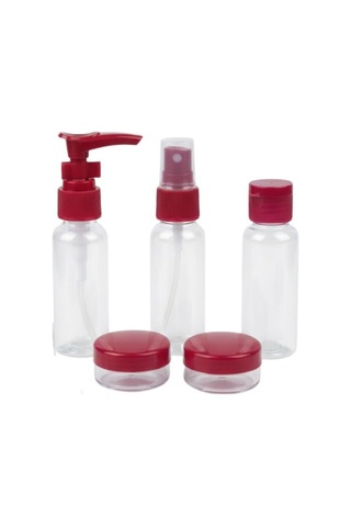Taşınabilir 5 Parça Seyahat Kozmetik Dolum Seti 30 Ml Cn