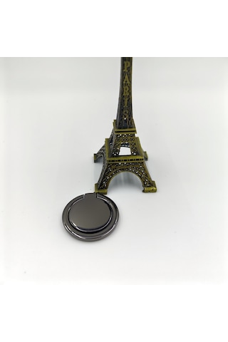 Suofeng Mükemmel Kalite Metal Zırh Çerçeve Telefon Tutucu, Ultra İnce Dairesel Tasarım, Logo Baskısı İçin Uygun, Parlak Siyah Renk