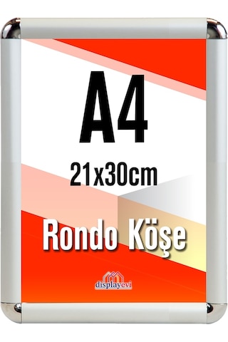 Alüminyum Çerçeve Rondo Köşe 21X30Cm A4