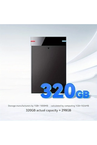 Boatshop1 320gb Taşınabilir Harici Sabit Disk Usb 3 0 Yüksek Hızlı Okuma Yazma Pc Laptop Telefon Uyumlu
