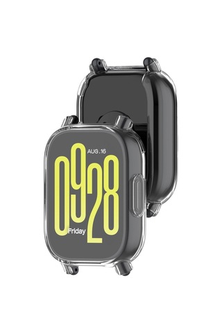 Redmi Watch 5 Lite 2li Set Silikon Parlak Renkli Ekran Koruyuculu Kasa Koruyucu +şeffaf