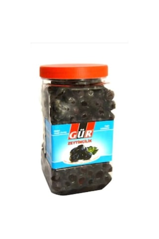 Gür Doğal Yağlı Salamura Siyah Zeytin Pet 4 x 1 KG