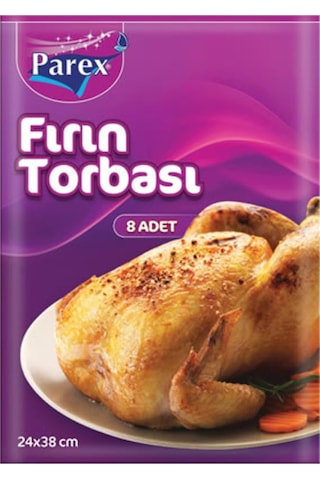 Parex Yanmaz Fırın Torbası 8"Li Çok Renkli